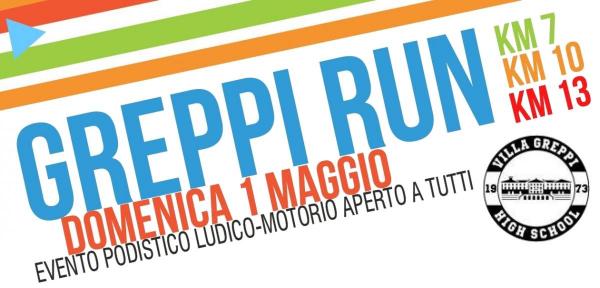 VOLANTINO - GREPPI RUN - Domenica 1 Maggio!